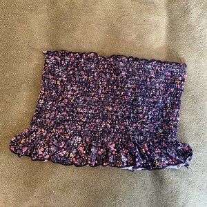 Flowered Bandeau Top Size S/M